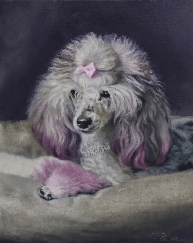 An oil painting by artist Lisa Bane.