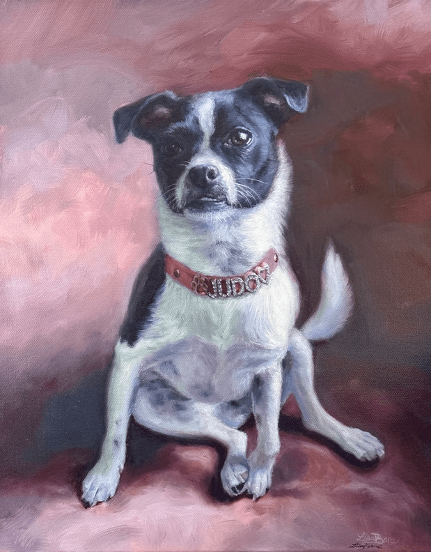 An oil painting by artist Lisa Bane.