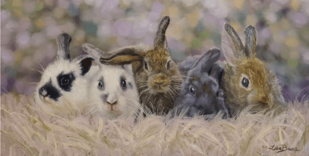 An oil painting by artist Lisa Bane.