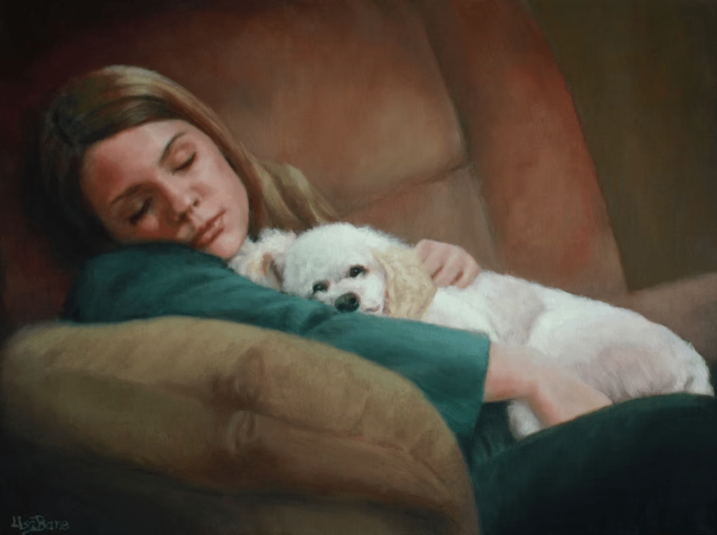 An oil painting by artist Lisa Bane.