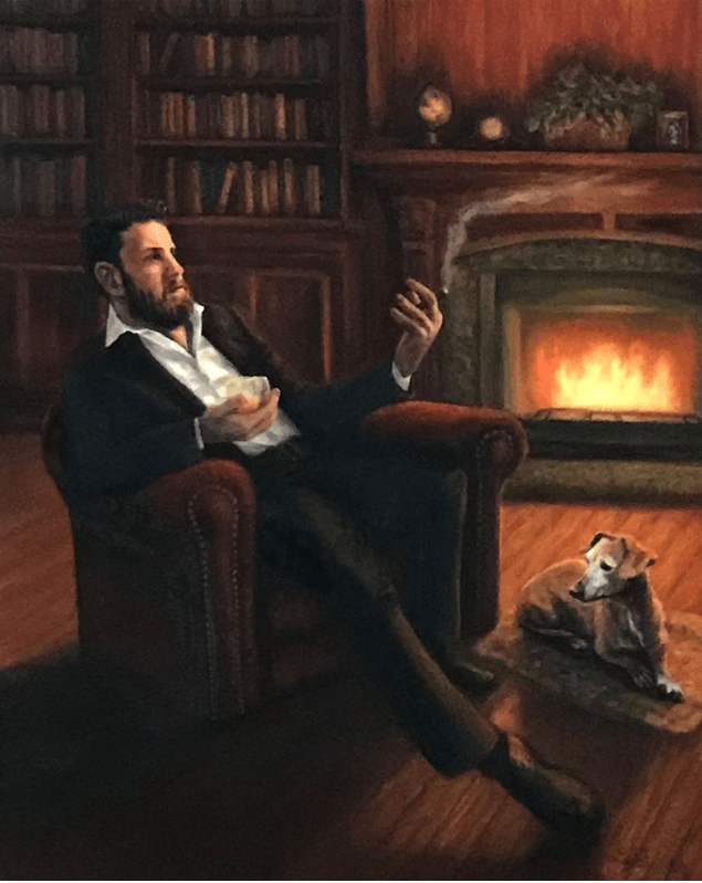 An oil painting by artist Lisa Bane.