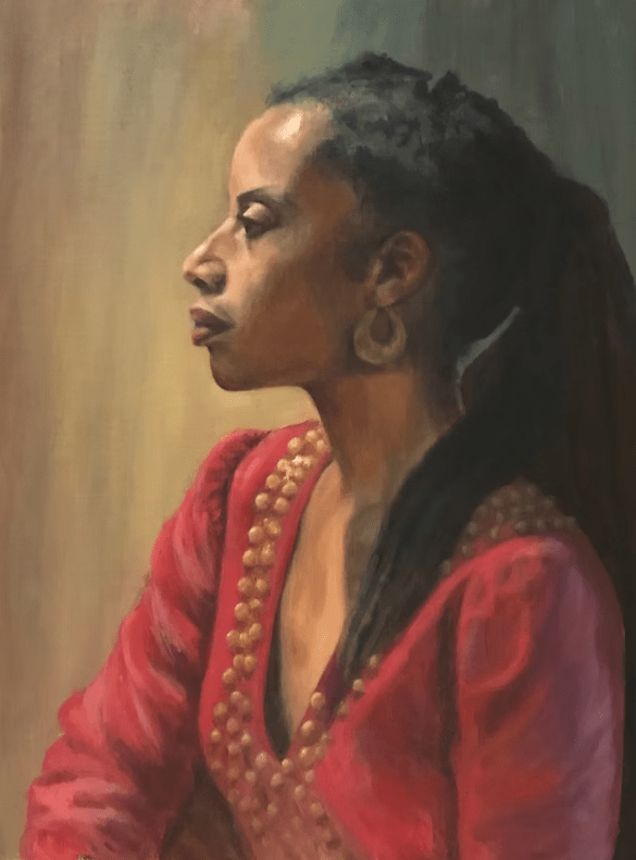 An oil painting by artist Lisa Bane.