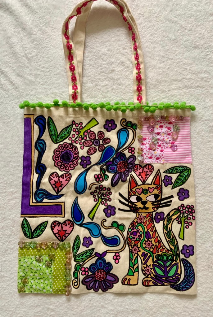 Fiber art by artist Amanda Rittenhouse. 