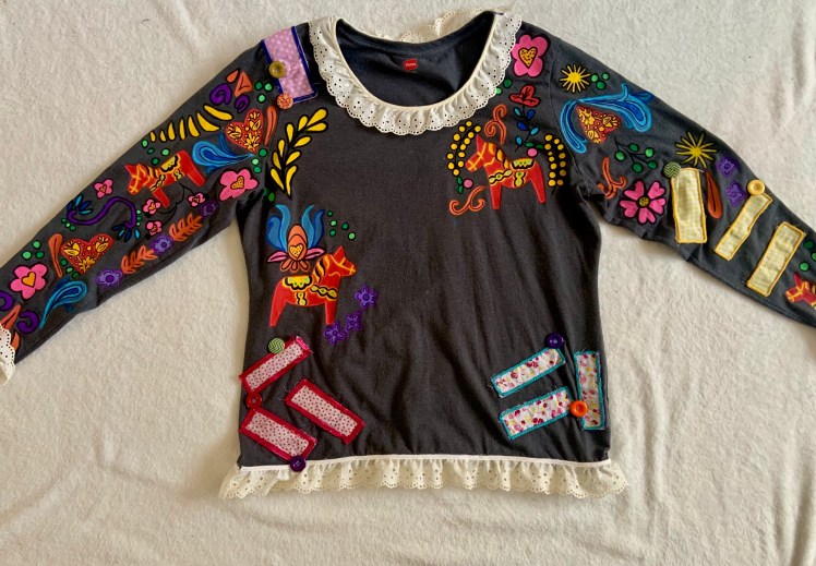 Fiber art by artist Amanda Rittenhouse. 