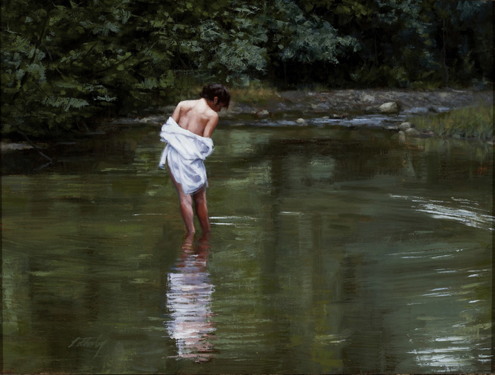 An oil painting by artist Brad Lethaby.