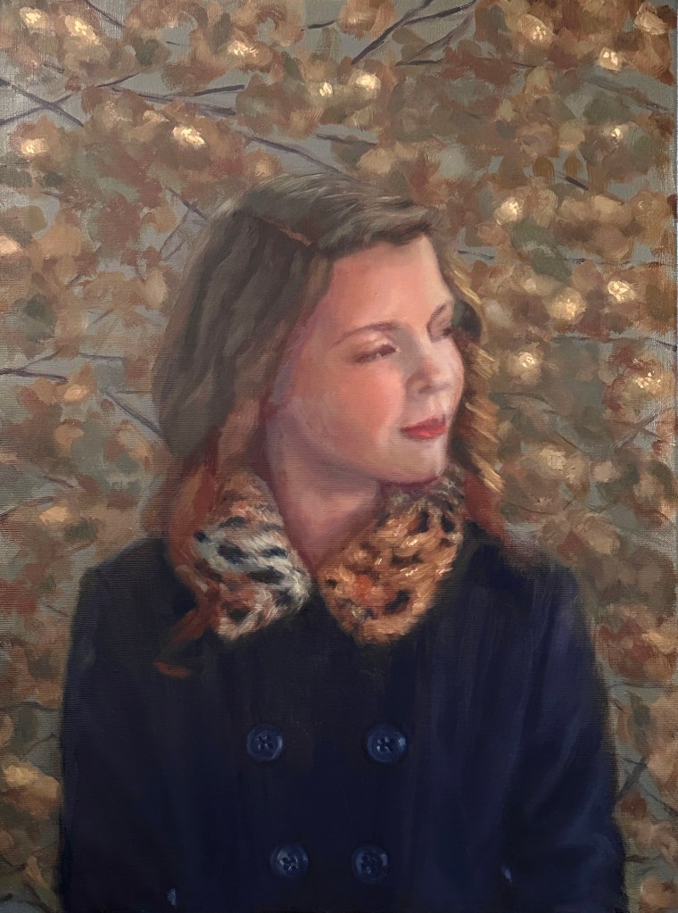 An oil painting by artist Lisa Bane.