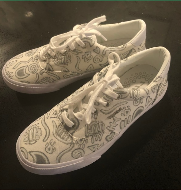 Fiber art by artist Amanda Rittenhouse. 