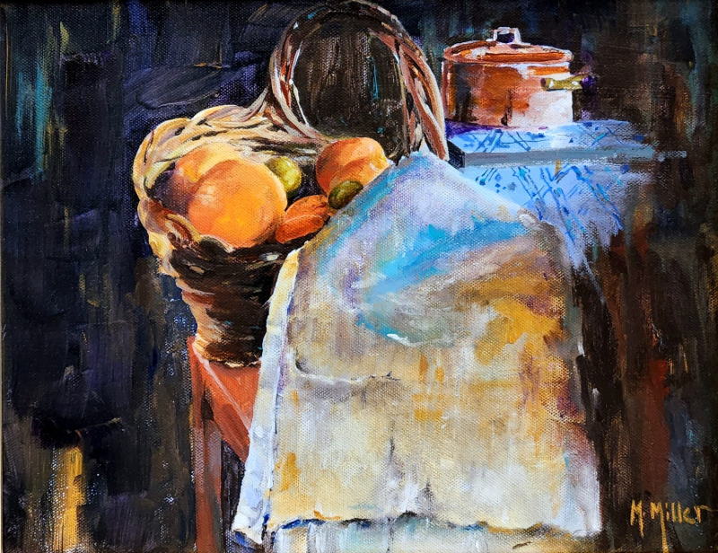 A painting by artist Mary Miller.