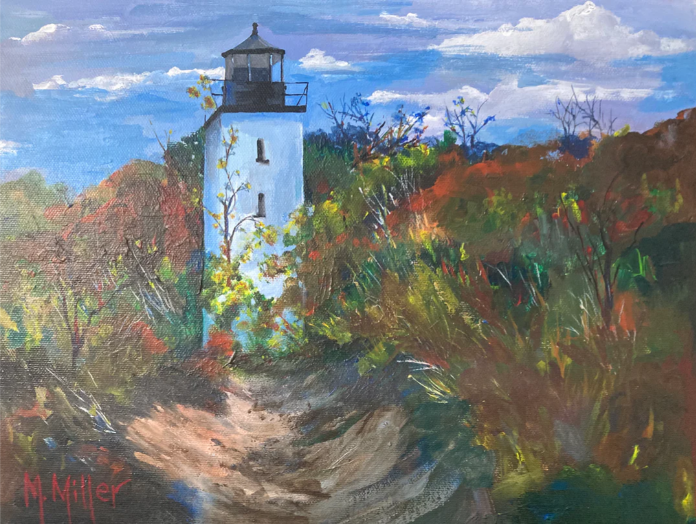 A painting by artist Mary Miller.